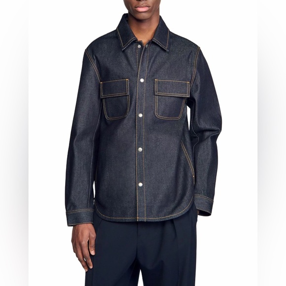 Vintage Oversized Fit Denim Shirt Jacket